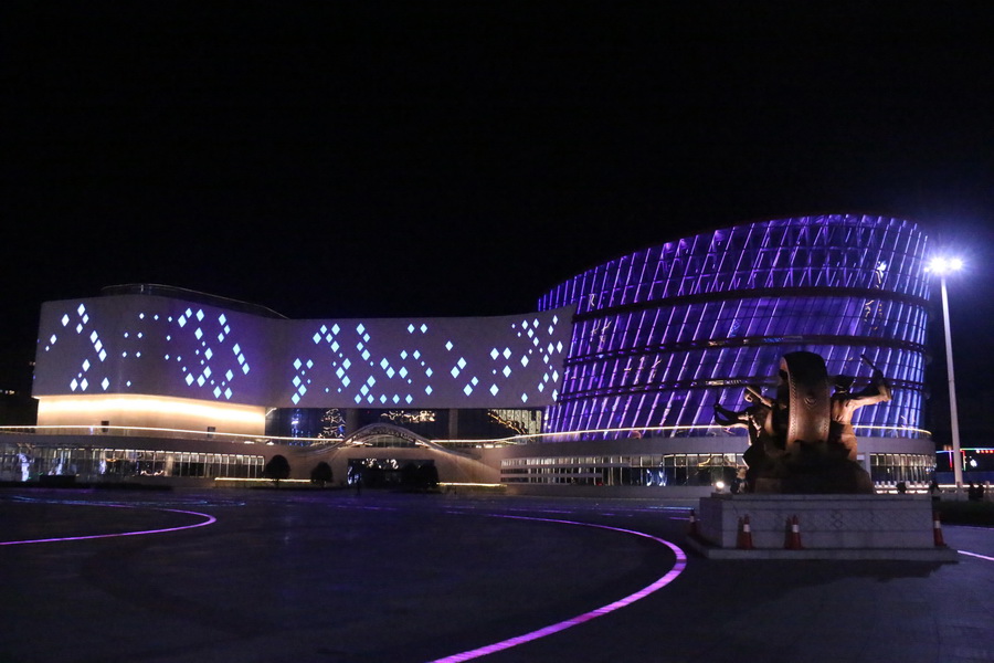 湘西民族文化廣場夜景照明工程&mdash;&mdash;2018神燈獎申報(bào)工程-.